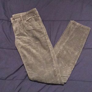 GAP skinny grey corduroys